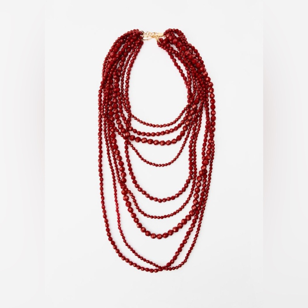 •SOLD• ZARA Large beaded necklace